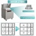 Mega Top Sandwich Prep Table Refrigerator, WESTLAKE 1 Door 27" Mega Top Salad Sandwich Prep Table with 12 Pans