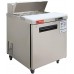 Sandwich Prep Table Refrigerator, WESTLAKE 1 Door 27" Salad Sandwich Prep Table with 8 Pans