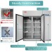 3 Door Commercial Refrigerator, WESTLAKE WK-72R 72" W Reach in Fridge 54 Cu.ft Upright Cooler for Restaurant, Bar, Shop, etc