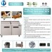 Sandwich Prep Table Refrigerator, WESTLAKE WKSR-60BM 2 Door 60" Mega Top Salad Sandwich Prep Table with 24 Pans