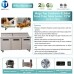 Sandwich Prep Table Refrigerator, WESTLAKE WKSR-72BM 3 Door 72" Mega Top Salad Sandwich Prep Table with 30 Pans