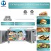 Sandwich Prep Table Refrigerator, WESTLAKE WKSR-72B 3 Door 72" Salad Sandwich Prep Table with 20 Pans