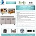 Sandwich Prep Table Refrigerator, WESTLAKE WKSR-72B 3 Door 72" Salad Sandwich Prep Table with 20 Pans