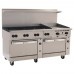 Wolf C72SS-8B24G_LP 72 Challenger XL Liquid Propane Restaurant Range With 2 Standard Ovens, 24 Griddle And 8 Burners, 350,000 BTU