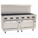 Wolf C72SS-12B_NAT 72 Challenger XL Natural Gas Restaurant Range With 2 Standard Ovens And 12 Burners, 430,000 BTU