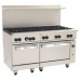 Wolf C60SS-10B_NAT Natural Gas 60 Challenger XL Series Range with 10 Burners and 2 Standard Ovens - 358,000 BTU
