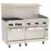 Wolf C60SC-4B36G_NAT Natural Gas 60 Challenger XL Series Manual Range with 4 Burners, 36 Right Side Griddle, 1 Standard Oven, and 1 Convection Oven - 238,000 BTU