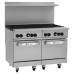 Wolf C48SS-8B_NAT Natural Gas 48 Challenger XL Series Range with 8 Burners and 2 Standard Ovens - 286,000 BTU