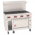 Wolf C48C-8B_LP Liquid Propane 48 Challenger XL Series Range with 8 Burners and Convection Oven - 275,000 BTU