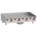 Wolf AGM36_NAT Natural Gas 36 Heavy Duty Gas Countertop Griddle with 3 Burners and Manual Controls - 81,000 BTU