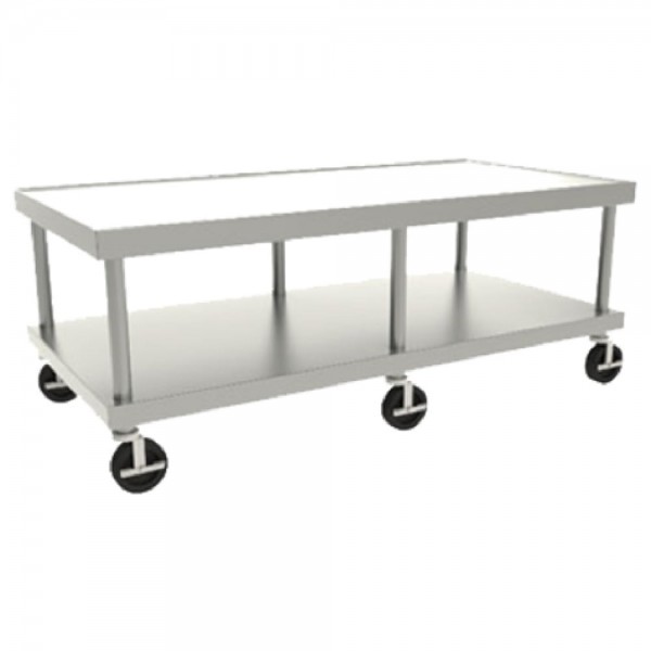 Wolf STAND/C-72 73 Wide x 30 Deep Mobile Equipment Stand With Marine Edge And Undershelf Wolf STAND/C-72 73 Wide x 30 Deep Mobile Equipment Stand With Marine Edge And Undershelf