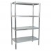 BK Resources SSU6-6724 Dry Storage Shelving Unit 67W X 24D X 72H (4) Adjustable Shelves