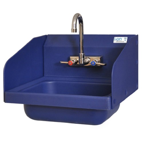 BK Resources APHSW1410SSBE Antimicrobial Hand Sink With Faucet & (2