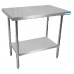 BK Resources SVT-6024 Work Table 60W X 24D 18/430 Stainless Steel Top