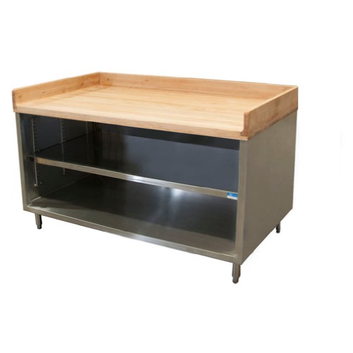 BK Resources CMBT3048 Chef Table Base With Open Front 48"W X
