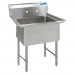 BK Resources BKS6-1-18-14S Sink One Compartment 23-1/4W X 23-1/2D X 44-1/16H Overall Size