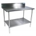 BK Resources VTTR5-7230 Work Table 72W X 30D 18/430 Stainless Steel Top