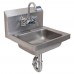 BK Resources BKHS-W-1410-PT-G Hand Sink Wall Mount 14 Wide X 10 Front-to-back X 5 Deep Bowl