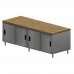 BK Resources CMT-3696S Chef Table Cabinet Base With Sliding Doors 96W X 36D X 34-3/4H Overall Size