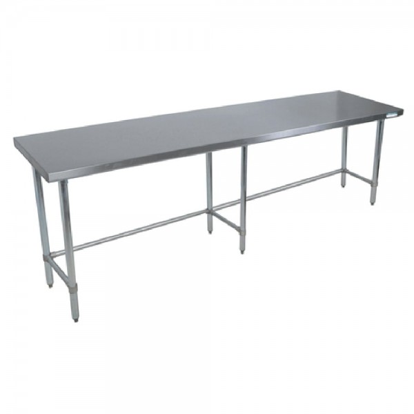 BK Resources QVTOB-9636 Work Table 96W X 36D X 34-3/4H Overall Size 14/304 Stainless Steel Flat Top BK Resources QVTOB-9636 Work Table 96W X 36D X 34-3/4H Overall Size 14/304 Stainless Steel Flat Top