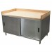 BK Resources CMBT-3660S Chef Table Cabinet Base With Sliding Doors 60W X 36D X 39H Overall Size