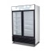 Migali C-49RM-HC Two Section Hinged Glass Door 49 cu ft 54.4"W White Coated Steel Reach-In Refrigerator Merchandisers