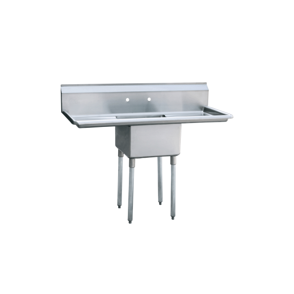 1 Compartment 18 Gauge Sink with 2 Drainboards
