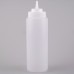 32 oz. Clear Wide Mouth Squeeze Bottle - 6/Pack