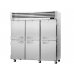 Turbo Air PRO-77-6R-G-N 78" Pro Series Glass Half Door Reach-In Refrigerator
