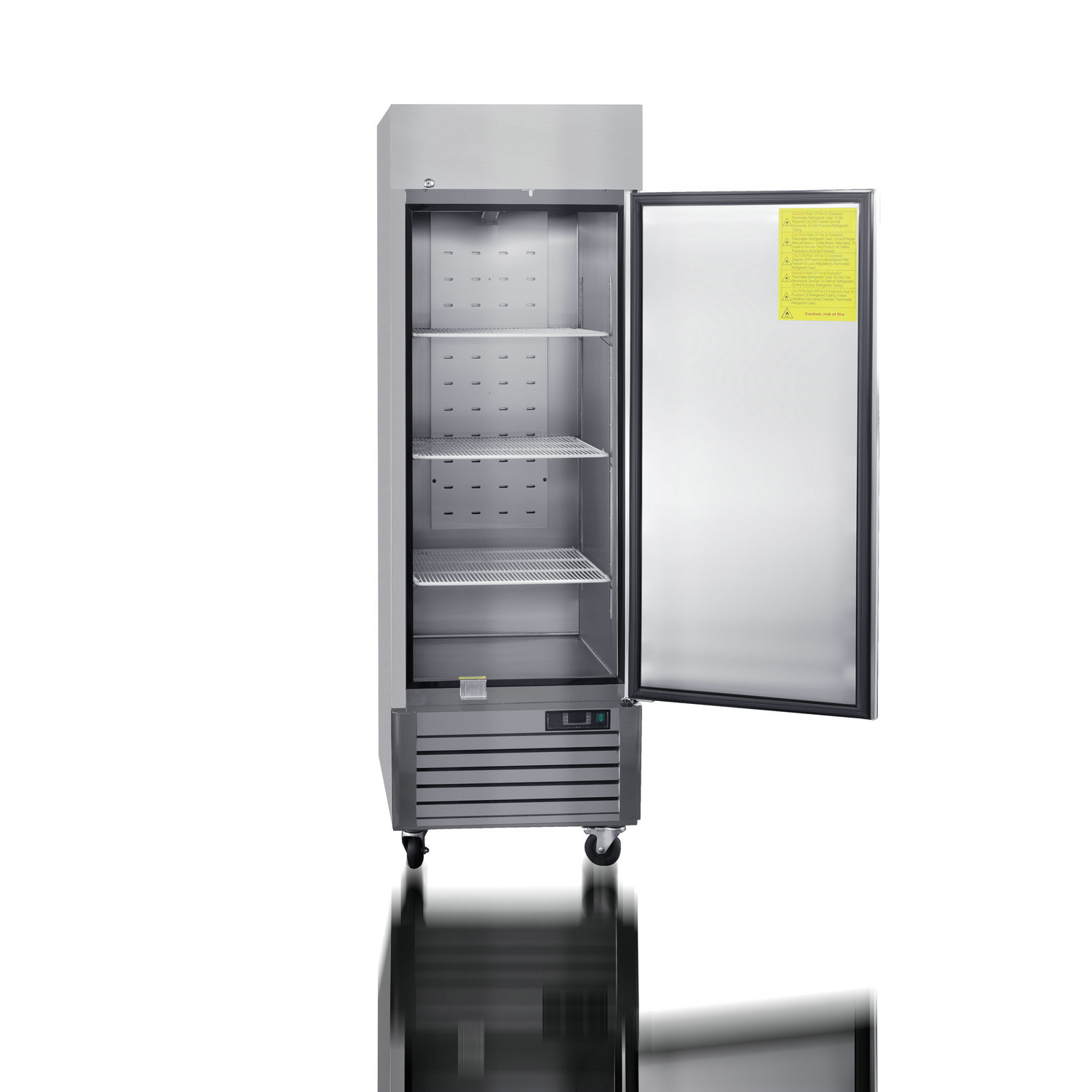 single door reach in cooler